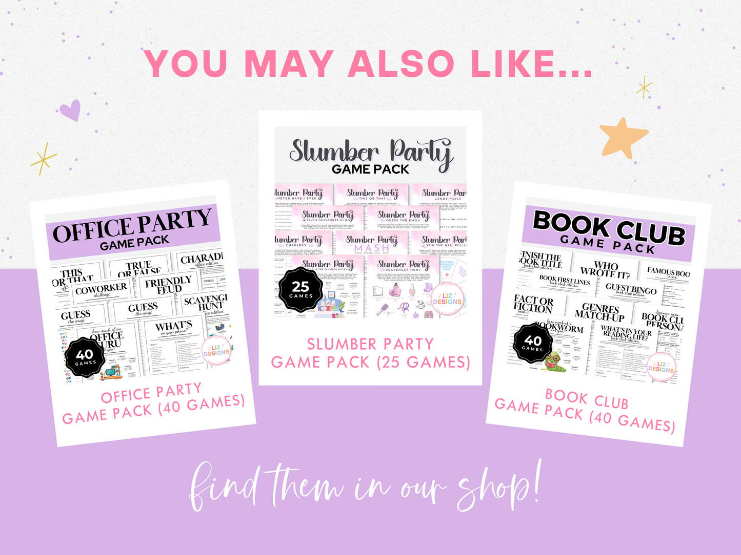 Born in 1990 - Birthday Party Game Pack for Her