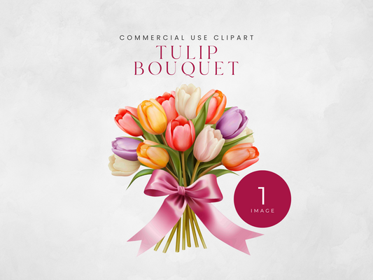 Spring Tulip Bouquet - $1 Single Clipart