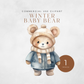 Winter Baby Bear - $1 Single Clipart