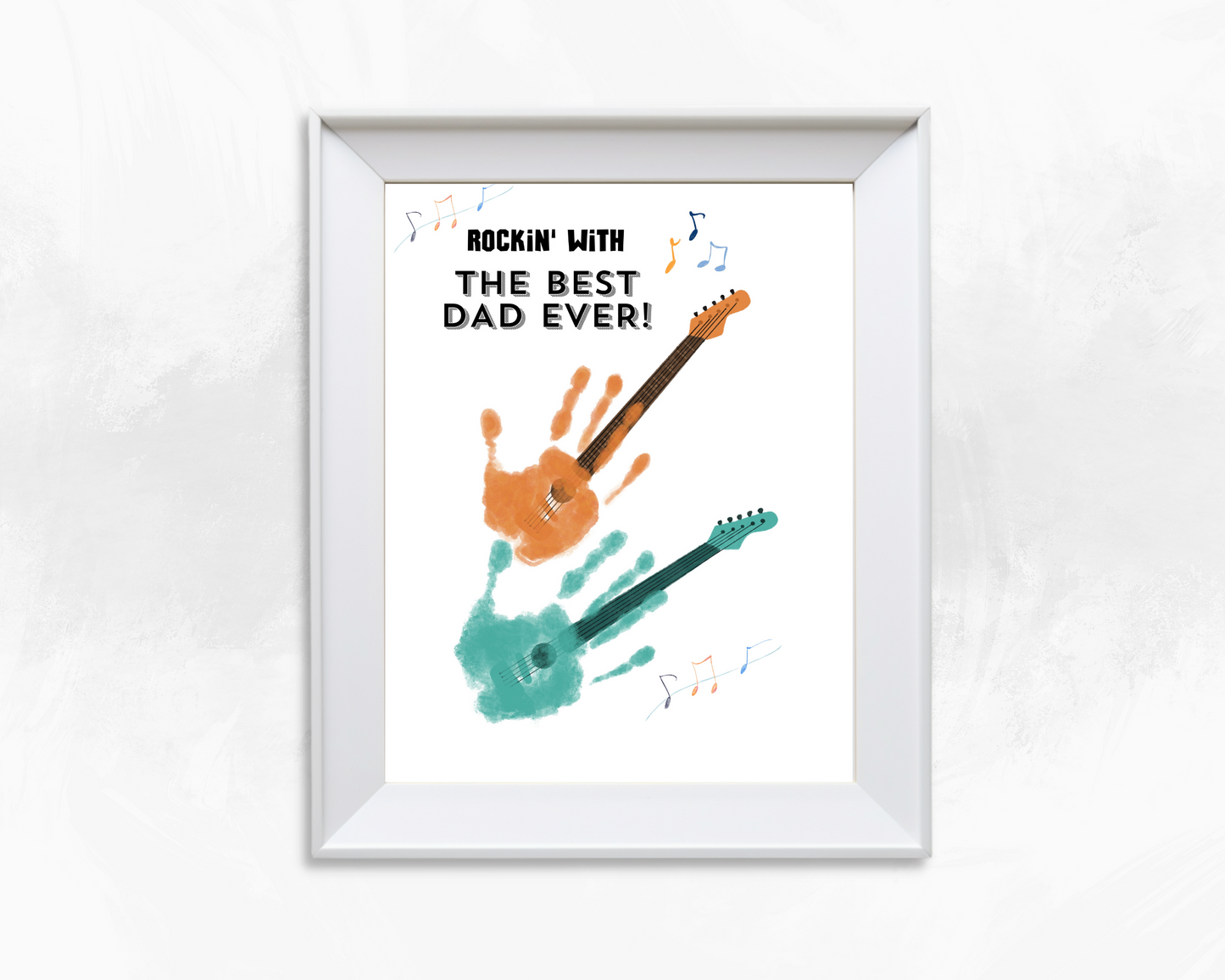 Best Dad Ever Handprint Art