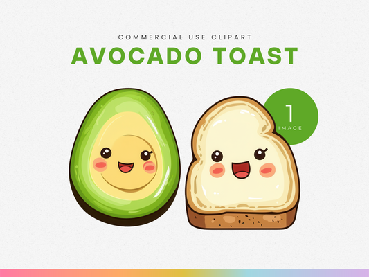 Avocado Toast - $1 Single Clipart