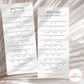"Betting on Forever" Wedding Prop Bet Game