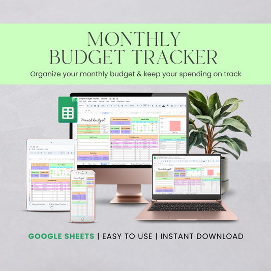 Google Sheets Budget Tracker [Vibrant Edition]