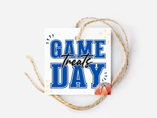 Basketball Game Day Treat Tags