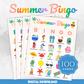 Summer Bingo Cards