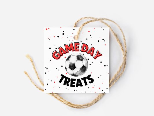 Soccer Game Day Treat Tags