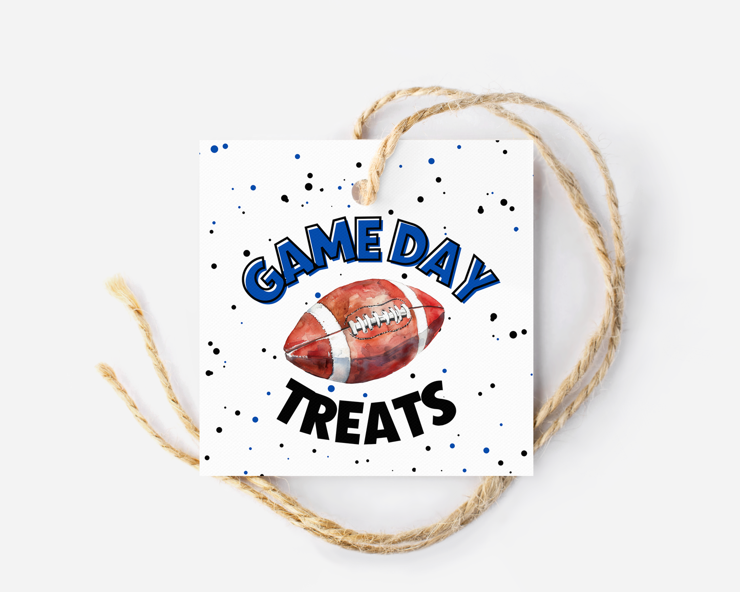 Football Game Day Treat Tags