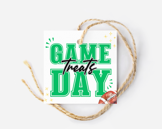 Football Game Day Treat Tags