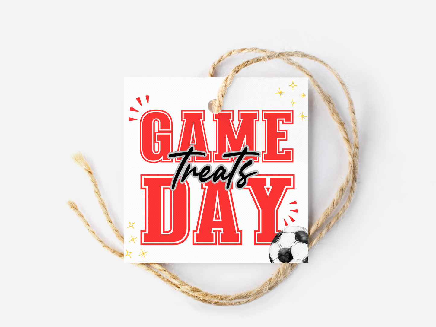 Soccer Game Day Treat Tags