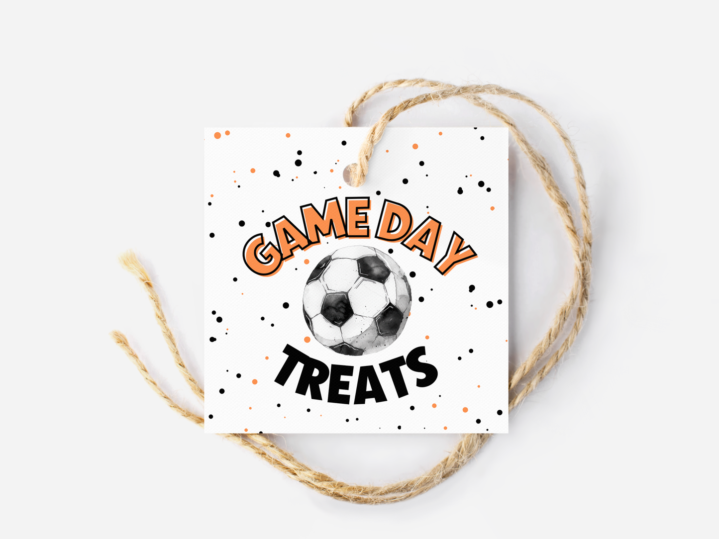 Soccer Game Day Treat Tags