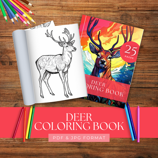 Deer - Coloring Book