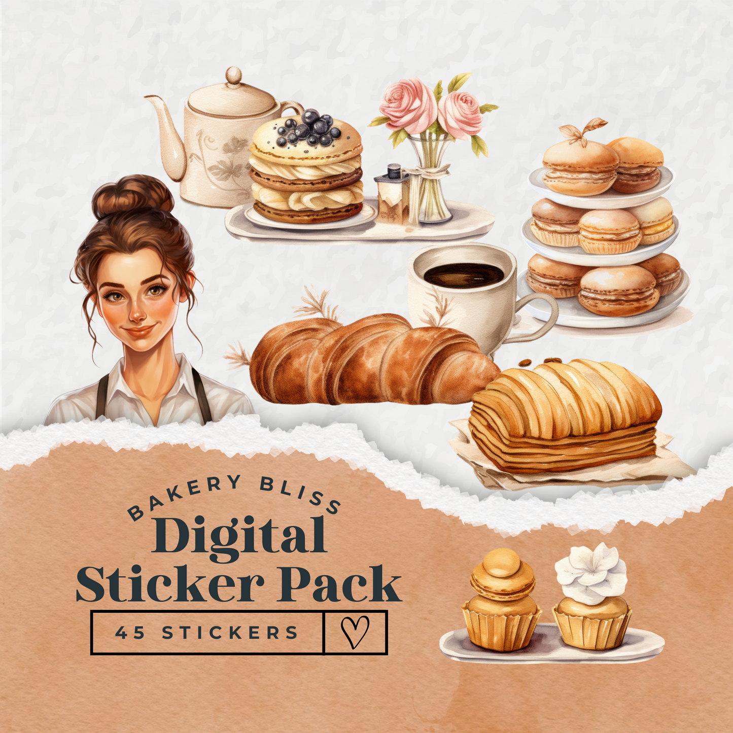 Bakery Bliss Digital Sticker Pack