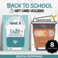 Back to School Coffee Gift Card Holders