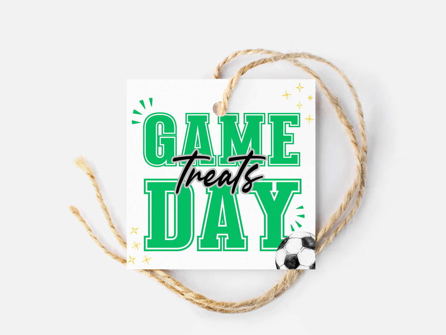 Soccer Game Day Treat Tags