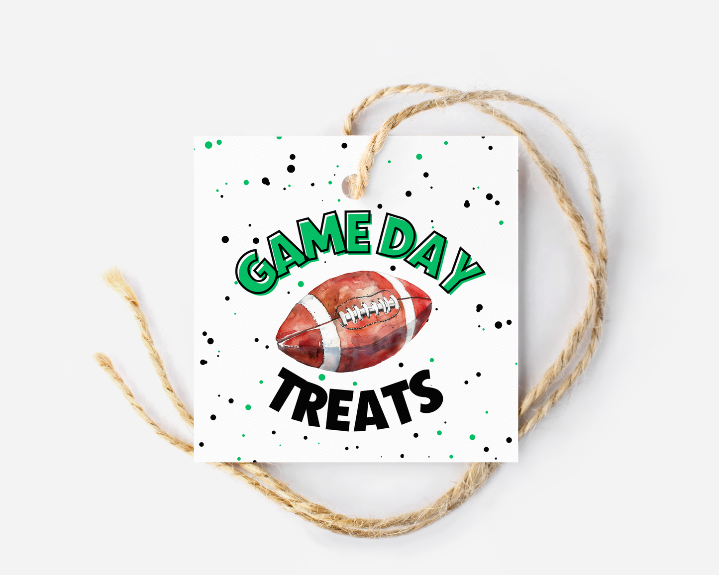 Football Game Day Treat Tags