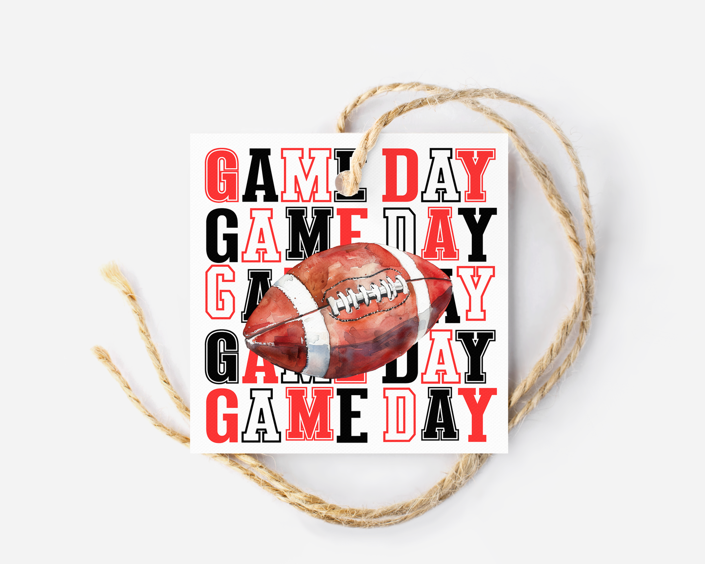 Football Game Day Treat Tags