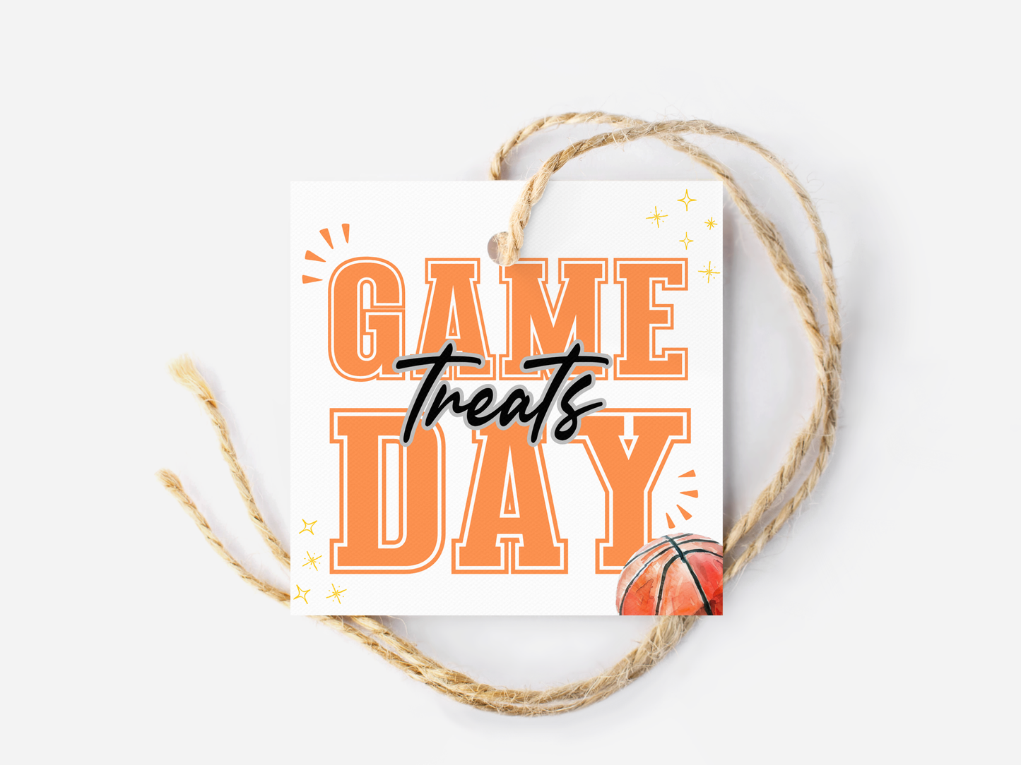 Basketball Game Day Treat Tags