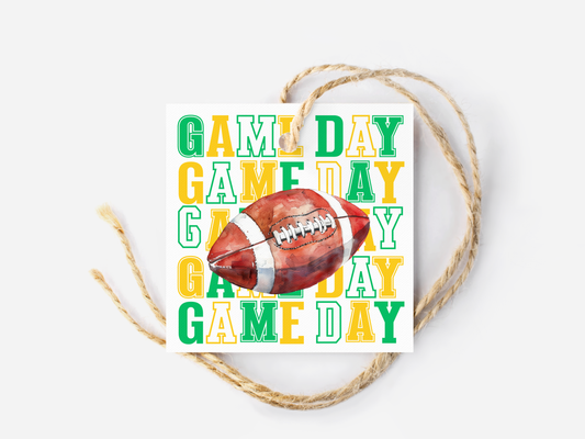 Football Game Day Treat Tags