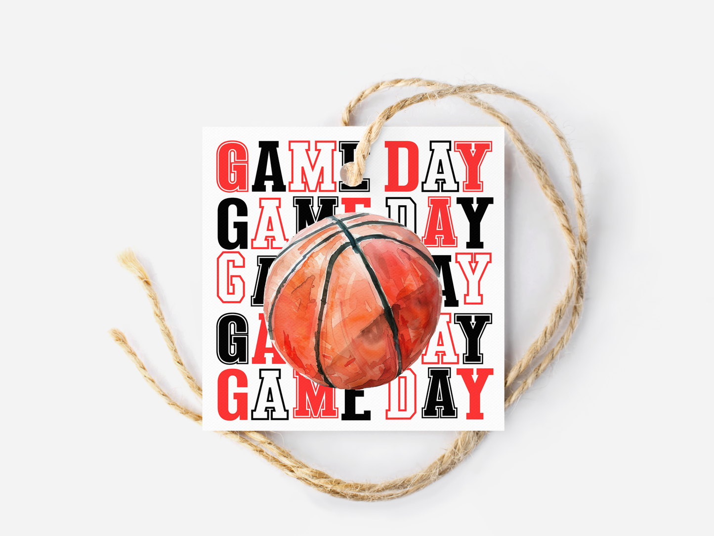 Basketball Game Day Treat Tags