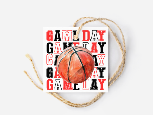 Basketball Game Day Treat Tags