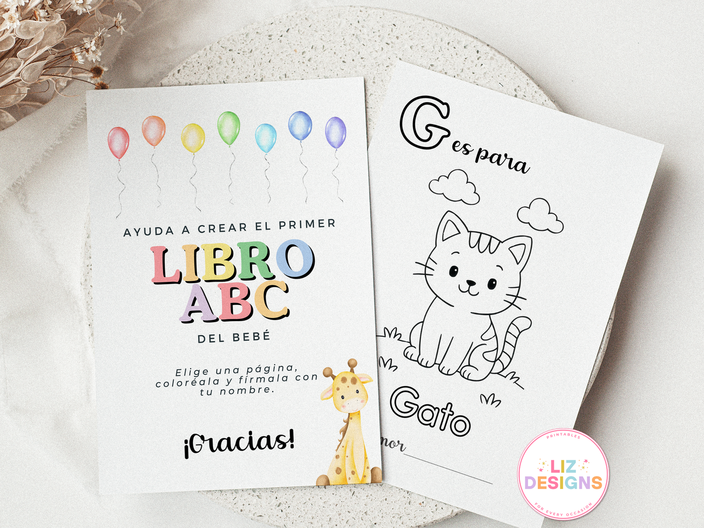 Baby's First ABC Coloring Book in Spanish (El Primer Libro ABC del Bebe)
