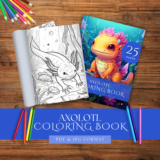 Axolotl - Coloring Book