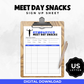 Men's Gymnastics Meet Day Snacks Sign Up Sheet