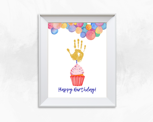 Birthday Handprint Art