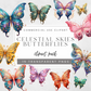 Celestial Skies Butterflies Clipart Pack