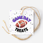 Football Game Day Treat Tags