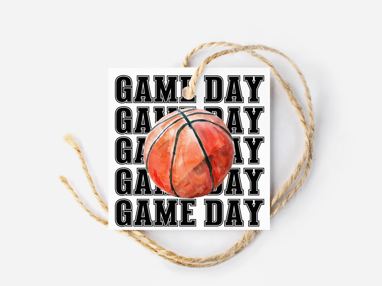 Basketball Game Day Treat Tags