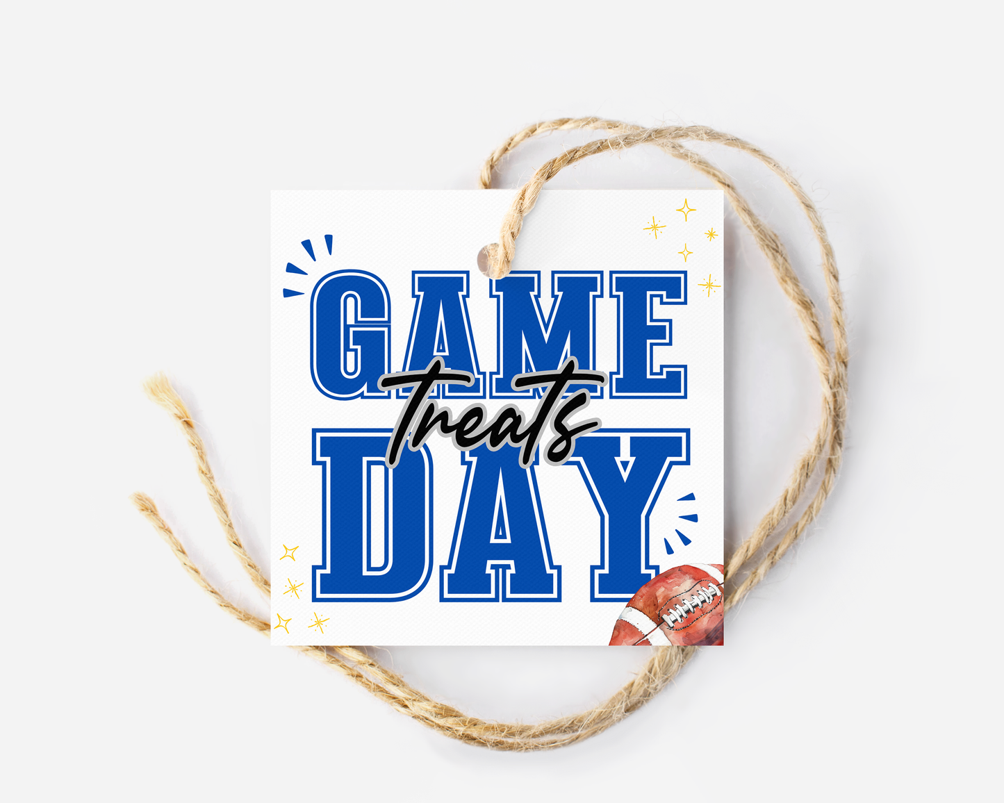 Football Game Day Treat Tags