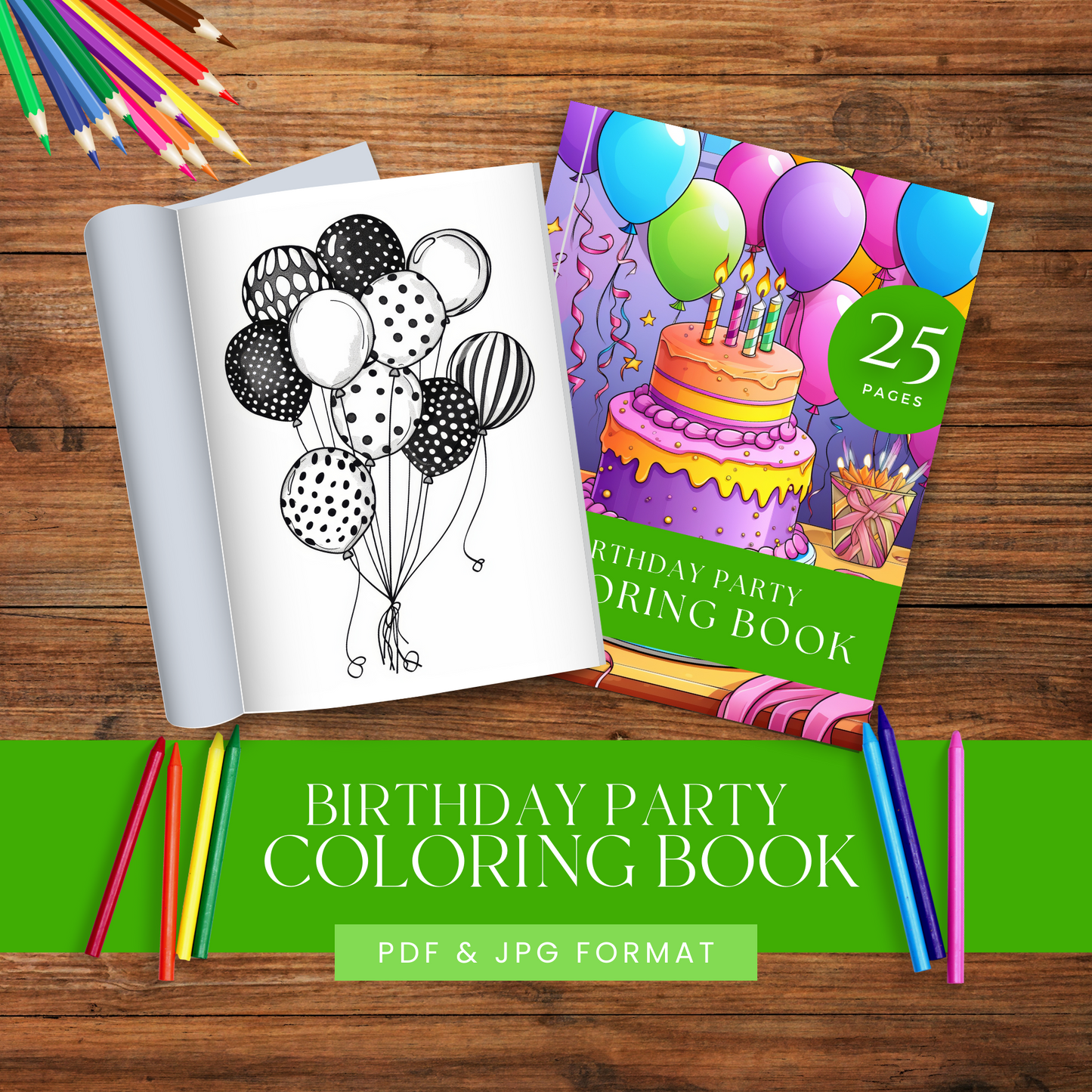 Birthday Party - Coloring Book