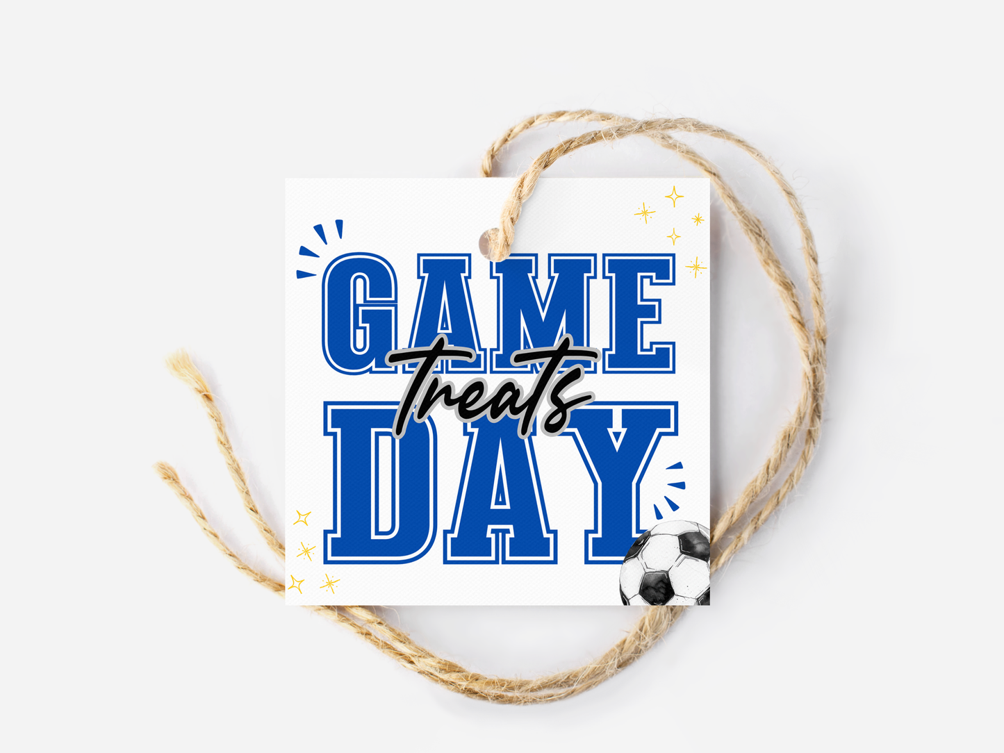 Soccer Game Day Treat Tags