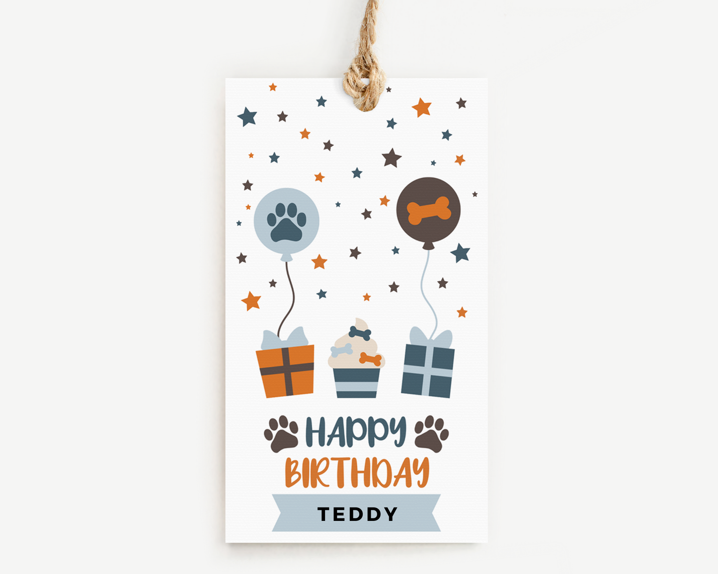 Dog Birthday Party Gift Tags