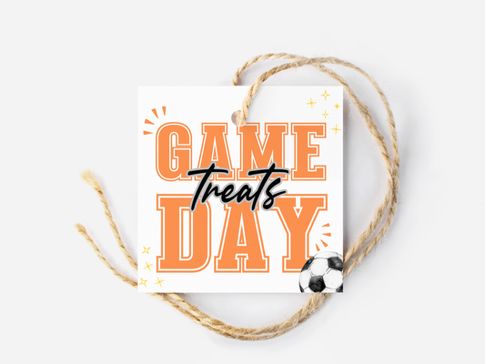 Soccer Game Day Treat Tags