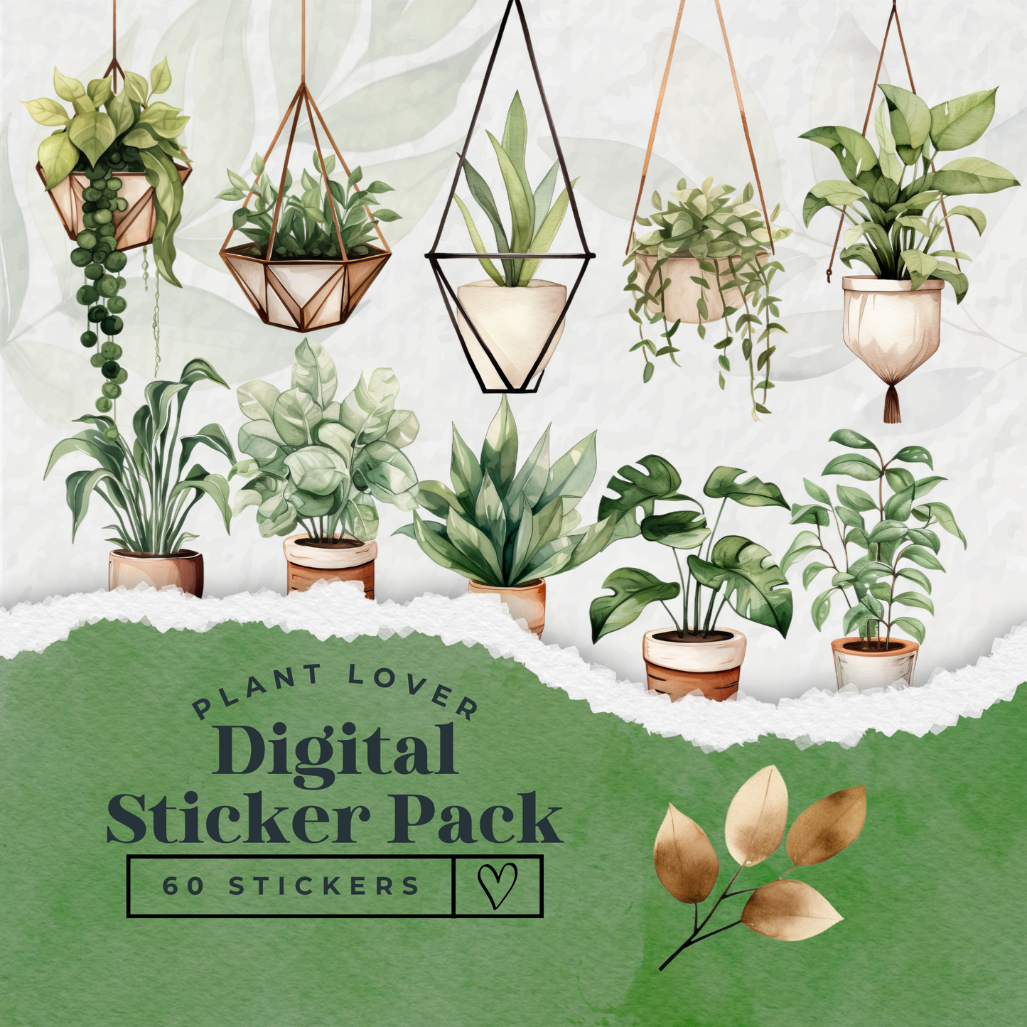 Plant Lover Digital Sticker Pack