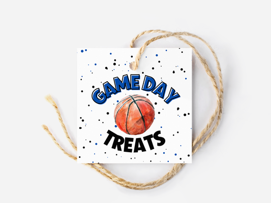 Basketball Game Day Treat Tags