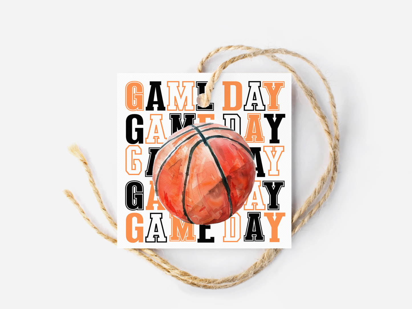 Basketball Game Day Treat Tags