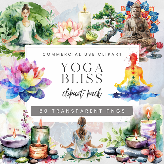 Yoga Bliss Clipart Pack