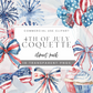 4th of July Coquette Clipart Pack