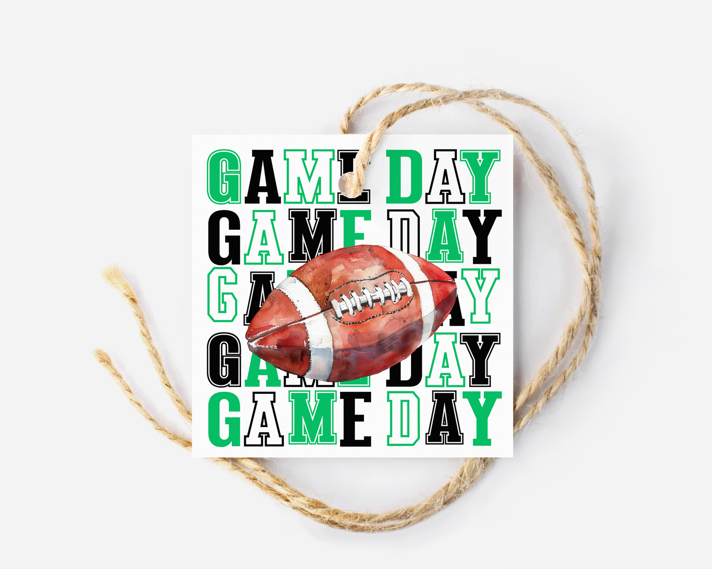 Football Game Day Treat Tags