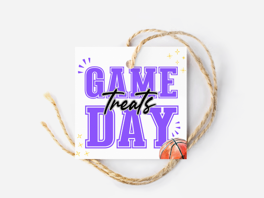 Basketball Game Day Treat Tags