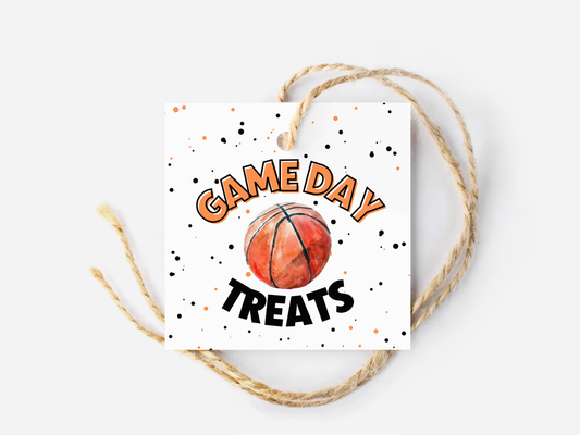 Basketball Game Day Treat Tags