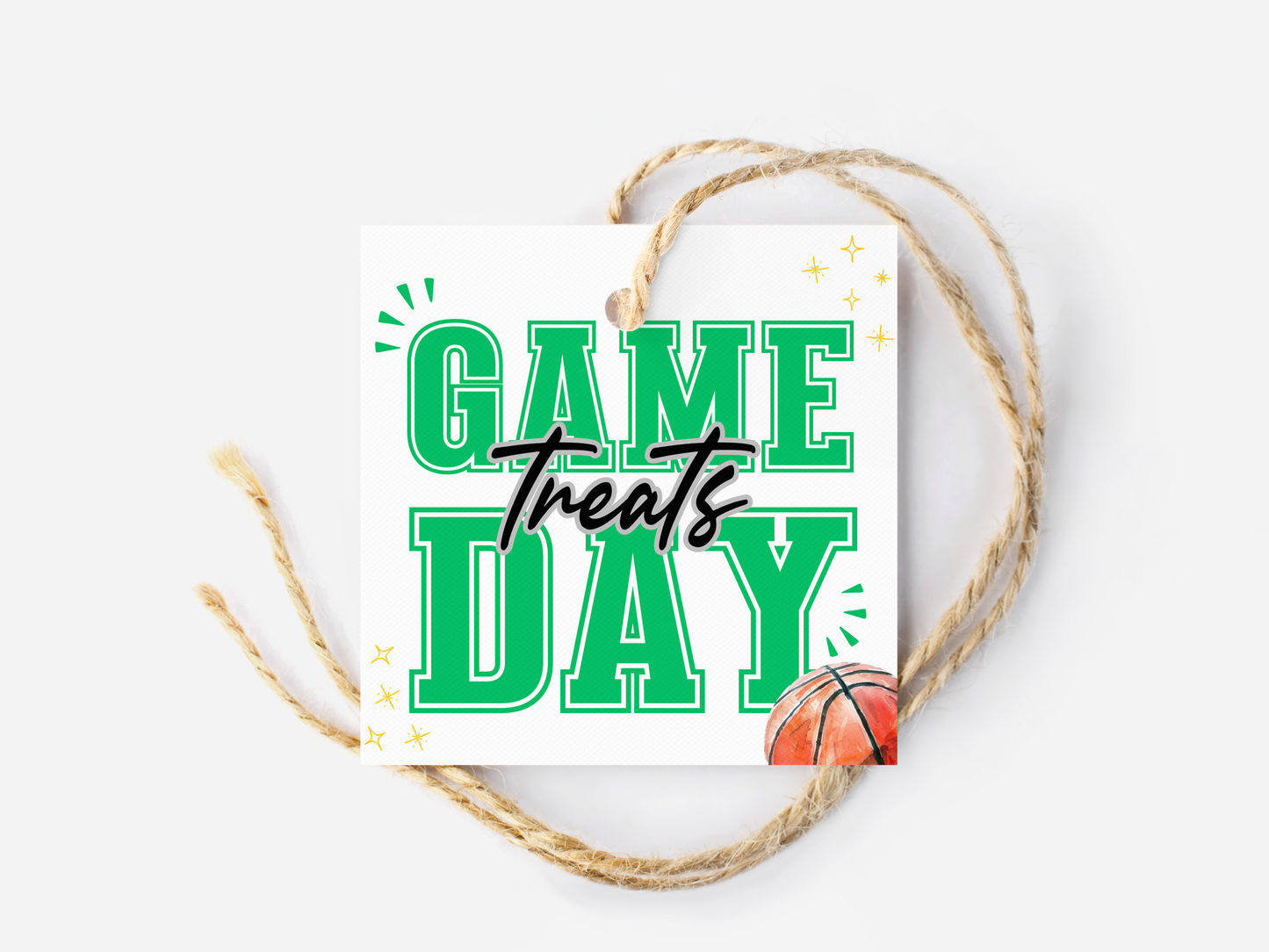 Basketball Game Day Treat Tags