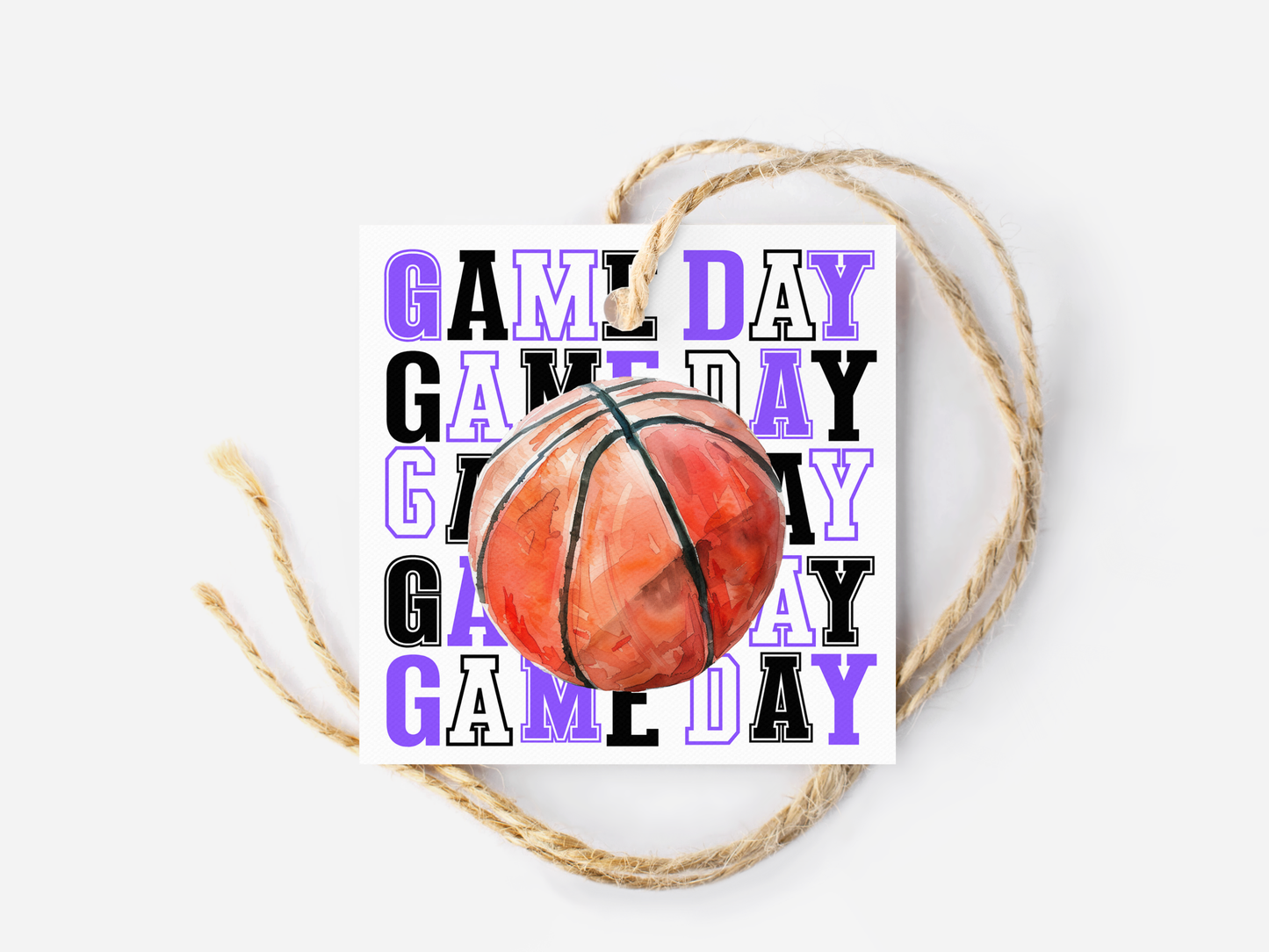 Basketball Game Day Treat Tags