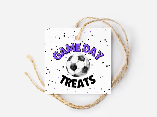 Soccer Game Day Treat Tags