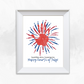 4th of July Fireworks Handprint Art