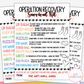 Operation Recovery Survival Kit Tags