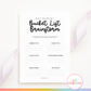 Retirement Party Game - Bucket List Brainstorm